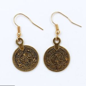Coin Drop Earrings